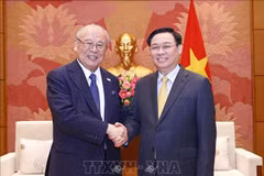 Presidente de la Asamblea Nacional recibe al asesor especial de la Alianza de Diputados Japón-Vietnam