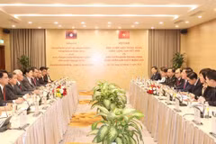 Robustecen cooperación entre Comisiones de Partidos de Vietnam y Laos