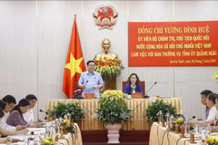 Dirigente del Legislativo de Vietnam realiza visita de trabajo en Quang Ngai