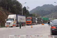 Despacho de mercancías en puertas fronterizas de Vietnam con China enfrenta dificultades