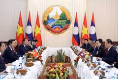 Presidente de Vietnam concluye su visita oficial a Laos 