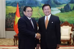 Premier vietnamita se reúne con máximo dirigente laosiano