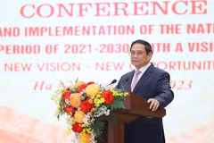 Primer ministro de Vietnam preside conferencia nacional sobre el plan maestro nacional