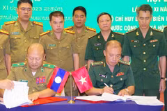 Localidades vietnamitas y laosianas cooperan en lucha contra delincuencias