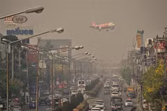 Grave contaminación del aire golpea ciudad tailandesa de Chiang Mai