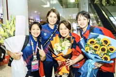 Delegación deportiva de Vietnam trae a casa 27 medallas de ASIAD 19