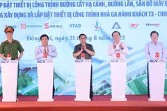 Premier vietnamita asiste a inauguración de proyectos de aeropuertos de Long Thanh y Tan Son Nhat