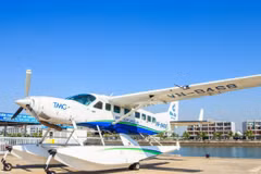 Lanzan primer vuelo comercial en hidroavión al distrito insular de Co To
