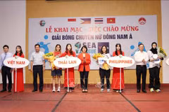 Inauguran Torneo de Voleibol Femenino del Sudeste Asiático en Vinh Phuc