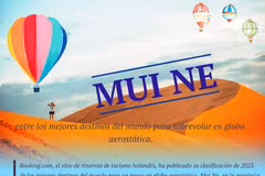 Mui Ne entre los mejores destinos del mundo para sobrevolar en globo aerostático