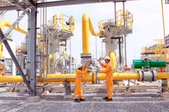 En operación repartidor de gas de minas en Norte de Vietnam