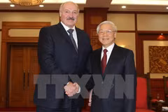 Dirigentes vietnamitas reciben al presidente de Belarús