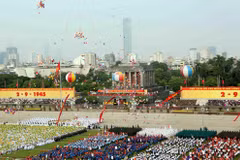 La histórica Plaza Ba Dinh el día 2 de septiembre de 2015 