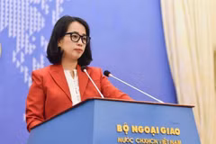 La portavoz del Ministerio de Relaciones Exteriores de Vietnam, Pham Thu Hang (Fuente: VNA)