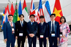 La delegación de Vietnam en el evento. (Fuente: MInisterio de Educación y Formación)