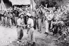 Soldados de Vietnam y Laos en 1959. (Fuente: VNA)