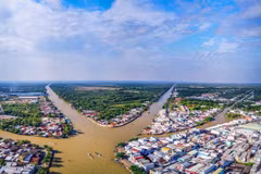 Áreas urbanas del Delta del Mekong de Vietnam buscan adaptarse al cambio climático