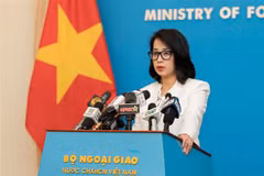 La portavoz del Ministerio de Relaciones Exteriores de Vietnam, Pham Thu Hang. (Fuente:VNA)