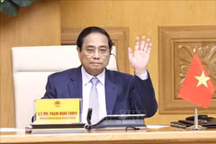 El primer ministro de Vietnam, Pham Minh Chinh, en el evento. (Fuente:VNA)