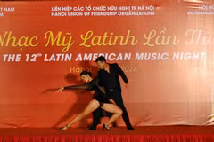 La Unión de Organizaciones de Amistad de Hanoi (UOAH), en colaboración con la Asociación de Amistad Vietnam-Cuba en esta capital, celebró la víspera la 12 edición de la Noche de Música Latina (Fuente: VNA)