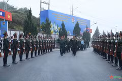 Realizan ensayo para II Intercambio Amistoso de Defensa Fronteriza Vietnam- Laos