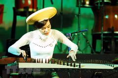 Preserva maestra Pham Thuy Hoan instrumento de música folklórica vietnamita