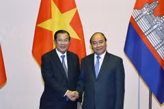 Primer ministro de Vietnam recibe a dirigentes de Camboya y Laos