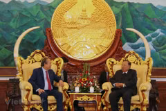 Dirigentes de Laos reiteran consideración a lazos con Vietnam como factor vital para el desarrollo