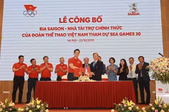 Sabeco es patrocinador oficial de delegación vietnamita en SEA Games 30