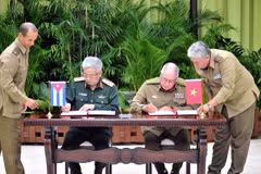 Acuerdan Vietnam y Cuba fortalecer cooperación en defensa