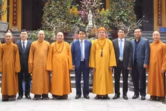Felicitan autoridades de Hanoi a Sangha Budista de Vietnam por el Tet 2019