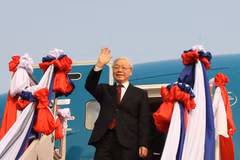 Máximo dirigente vietnamita Nguyen Phu Trong inicia visitas a Laos y Cambodia
