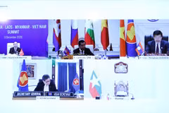 Sesiona décima Cumbre de cooperación Camboya-Laos-Myanmar-Vietnam