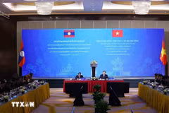 La conferencia fue organizada por el Ministerio de Seguridad Pública de Vietnam y su similar laosiano (Fuente: VNA)