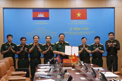 Inauguran línea directa entre ejércitos de Vietnam y Camboya