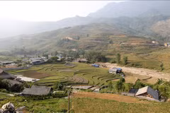 La comuna de Ta Van, ciudad de Sa Pa, es un destino de turismo comunitario que atrae a muchos turistas, especialmente extranjeros. (Fuente: VNA)