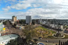 Un rincón de la ciudad de Pleiku, provincia de Gia Lai, en la Altiplanicie Occidental (Fuente: VNA)