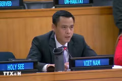 El embajador Dang Hoang Giang, jefe de la misión permanente de Vietnam en la Organización de las Naciones Unidas (ONU) (Fuente: VNA)