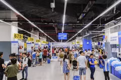 Una tienda de Decathlon en el Royal City Mall, distrito de Thanh Xuan, Hanoi. (Foto: VNA)