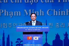 El primer ministro de Vietnam, Pham Minh Chinh, en el foro (Fuente: VNA)