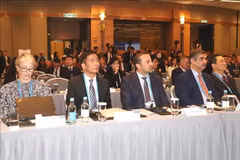 El fiscal general adjunto de la Fiscalía Suprema Popular de Vietnam, Nguyen Duy Giang, en la ceremonia de inauguración de la conferencia (Fuente: VNA) 