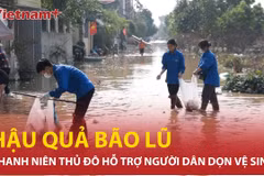 Jóvenes de Hanoi apoyan en las labores de recuperación tras el tifón Yagi 
