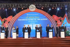 En la inauguración de la Feria Internacional de Comercio y Turismo Vietnam - China (Fuente: VNA)