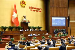 En el octavo periodo de sesiones de la Asamblea Nacional de Vietnam de la XV Legislatura (Fuente: VNA)