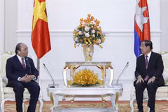 Presidente vietnamita se reúne con el primer ministro camboyano 