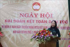 Vicepresidenta vietnamita exhorta a fomentar gran unidad nacional 