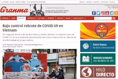 Periódico cubano elogia el eficiente control del COVID-19 en Vietnam 