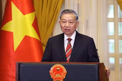 El secretario general del Partido Comunista y presidente de Vietnam, To Lam. (Fuente: VNA)
