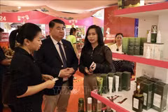 Se espera que el evento, que exhibirá productos de 40 empresas, presente artículos de marca vietnamita a los consumidores nacionales e internacionales (Foto: VNA)