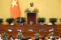 En el séptimo periodo de sesiones de la Asamblea Nacional de Vietnam de la XV legislatura. (Foto: VNA)